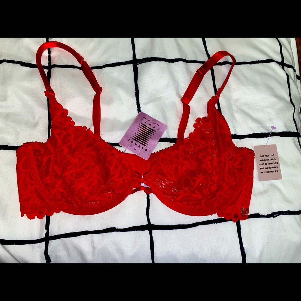 Savage X Fenty Demi Unlined Lace Bra